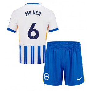 Brighton James Milner #6 Hemmakläder Barn 2024-25 Kortärmad (+ Korta byxor)